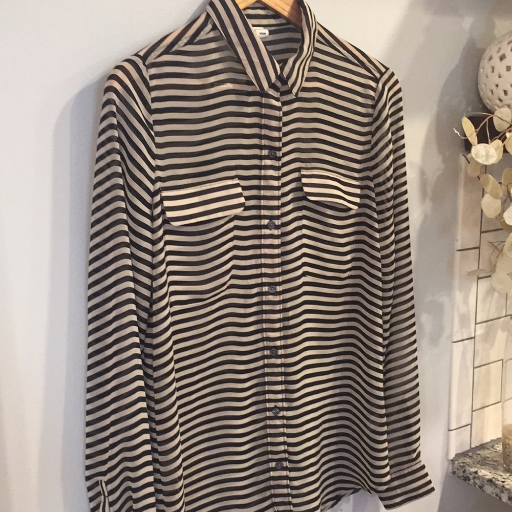 Striped Button Down Top